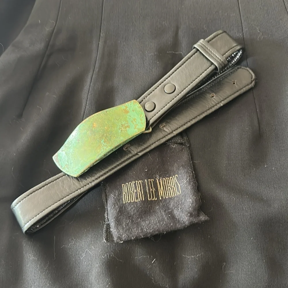 Vintage Robert Lee Morris RLM Turquoise Belt Buckle